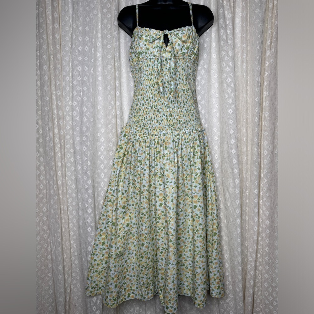 Free People Lavender Daze Dress (Green Combo) - Picture 6 of 6